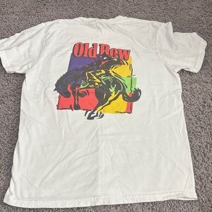 Old Row mustang horse tshirt